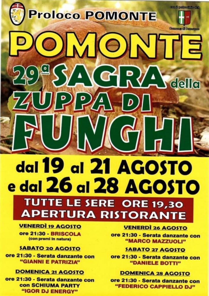 Evento sagra dei funghi